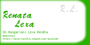 renata lexa business card